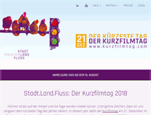 Tablet Screenshot of kurzfilmtag.com